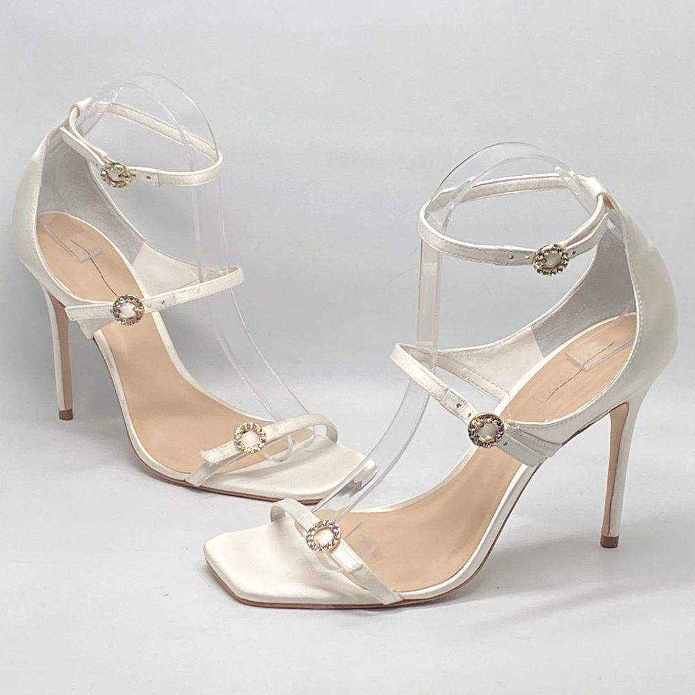 Cinq à SeptCeleste 100MM Satin High-Heel Sandals size 38 - Picture 3 of 16